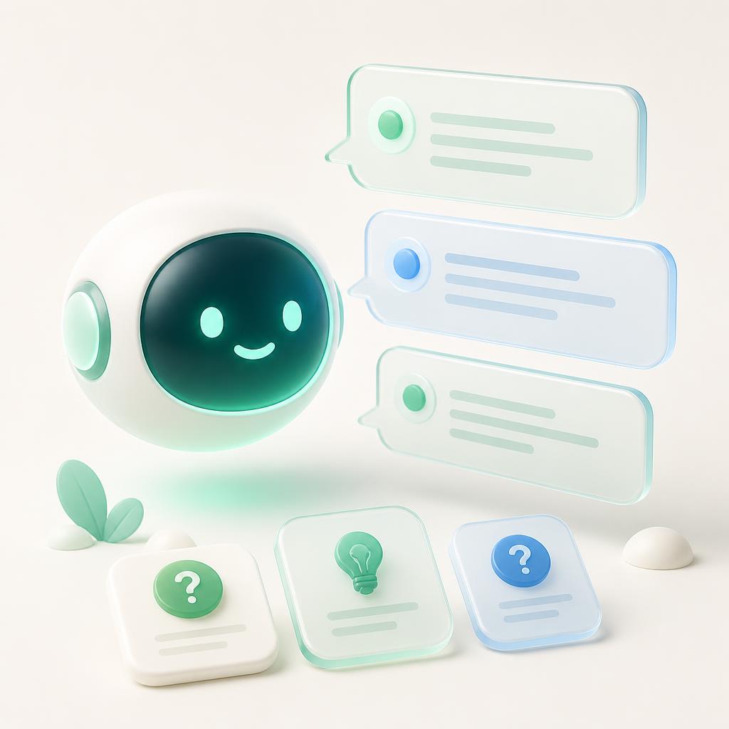 Friendly AI assistant answering questions